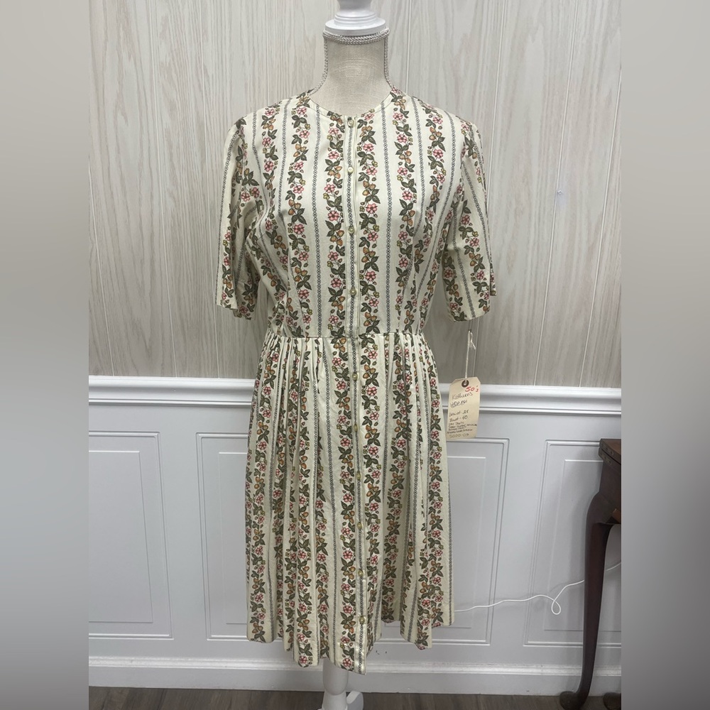 DeeDee by Decatur dress midi vintage floral shift dress